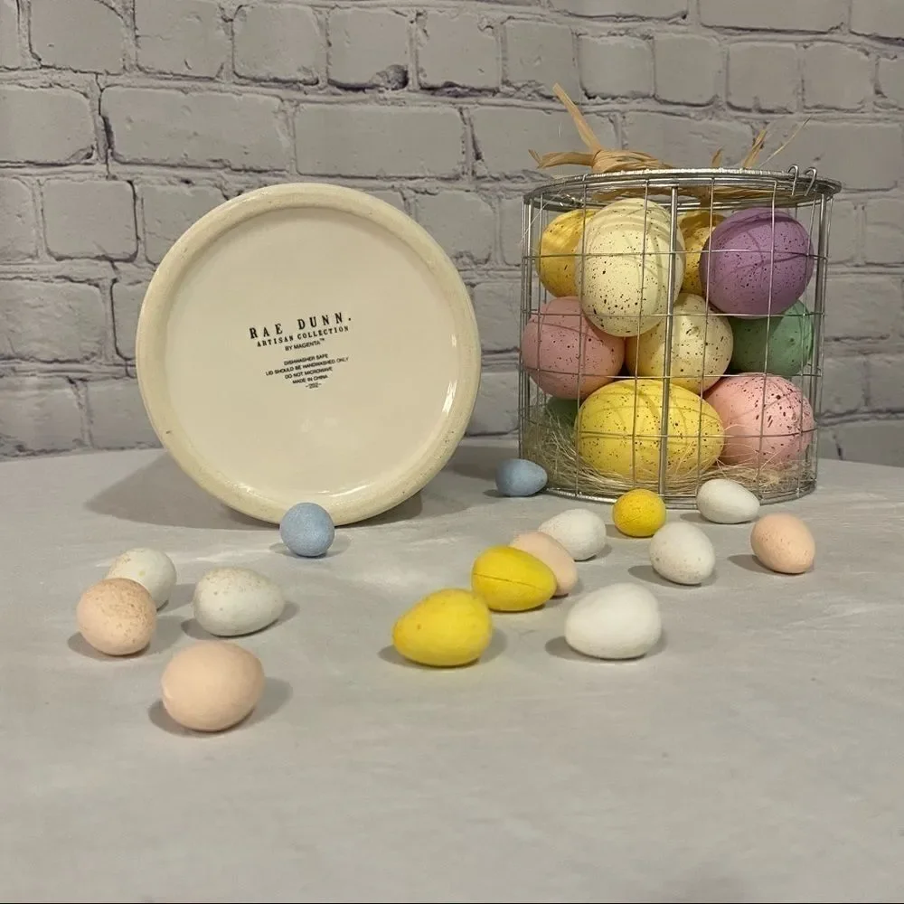 Rae Dunn Egg Hunt Ceramic Canister